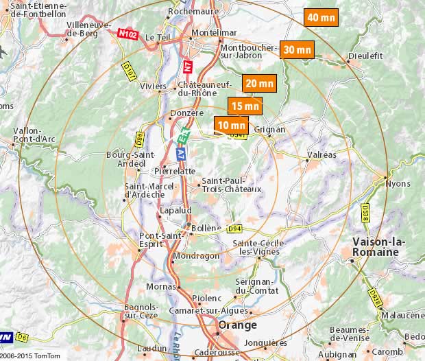 Saint-Paul-trois-châteaux, region Montelimar drome, pierrelatte, bollène, pont saint esprit, grignan, nyons, vausin, donsère, viviers, chateauneuf du rhone, valreas